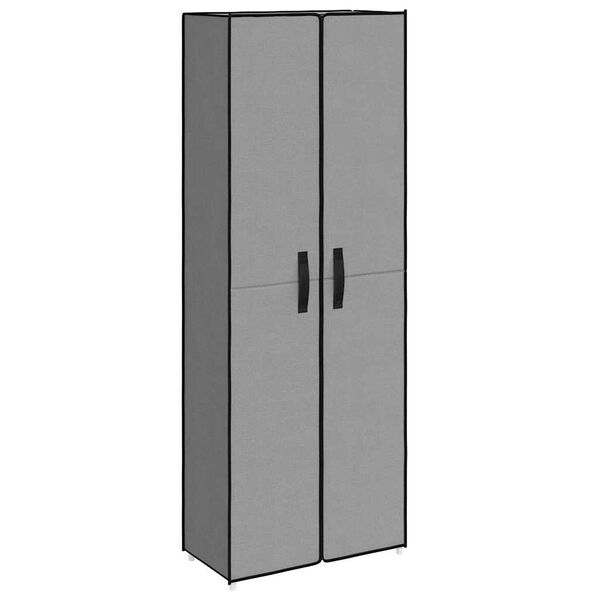 vidaXL Ormarić za cipele sivi 60 x 30 x 166 cm od tkanine