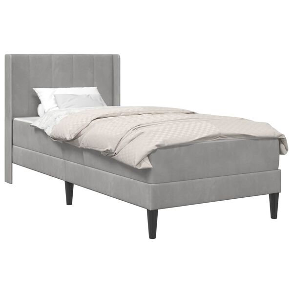 vidaXL Krevetna konstrukcija Svijetlo siva 80 x 200 cm Bar&scaron;un