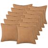 vidaXL Presvlaka za jastuk 12 pcs HOUTEN Bež 45 x 45 cm Boucl&eacute;