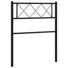 vidaXL Metalno zamjensko uzglavlje crno 107 cm