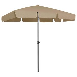 vidaXL Suncobran za plažu smeđesivi 200 x 125 cm
