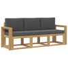 vidaXL Set vanjskih sofa 3 kom.