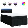 vidaXL Krevet box spring s madracem crni 120 x 190 cm od tkanine