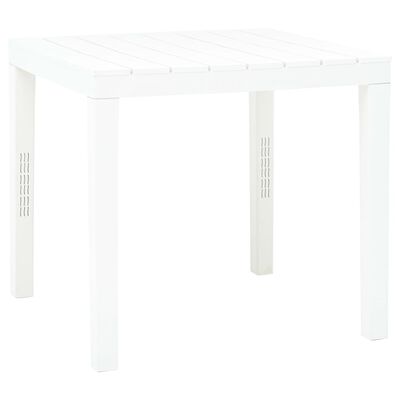 vidaXL Vrtni stol bijeli 78 x 78 x 72 cm plastični