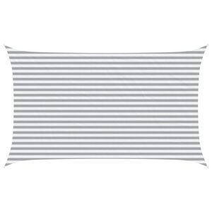vidaXL Jedro za sunce Svijetlo siva i bijela. 5 x 3 m