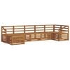 vidaXL Set vanjskih sofa 7 kom. Prirodna