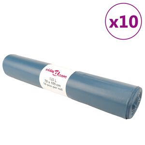 vidaXL Vreće za smeće 100 kom plave 120 L