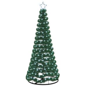 vidaXL LED božićno drvce od folije s postoljem EKENAS 180 cm