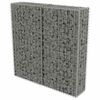 vidaXL Gabionski zid s poklopcima od pocinčanog čelika 100 x 20 x 100 cm