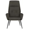 vidaXL Stolica za opuštanje od umjetne brušene kože tamnosiva