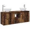 vidaXL Set ormarića za kupaonicu 3 kom. Staro drvo 49,5 x 35 x 63 cm