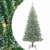 vidaXL Umjetno Božićno Drvo s Snježnim Flokom i LED Svjetlom 240 cm