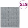 vidaXL 3D zidne tapete s uzorkom cigli samoljepljive 40 kom antracit