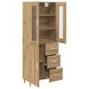 vidaXL Highboard Umjetnički hrast 69,5 x 34 x 180 cm Konstruirano drvo