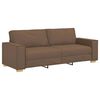 vidaXL Sofa 3 pcs Smeđa 220 x 80 x 84 cm Platnasta tkanina