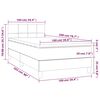 vidaXL Box spring krevet s madracem tamnozeleni 100x200 cm bar&scaron;unasti