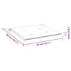 vidaXL Jastuci za vrtne stolice 4 kom plavo-bijeli 40x40x4 cm tkanina