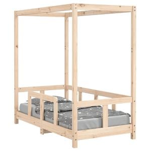 vidaXL Okvir za dječji krevet 70 x 140 cm od masivne borovine