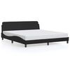 vidaXL Okvir za krevet Dover Crni 180x200 cm Implicitna koža