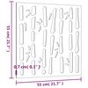 vidaXL Vrtni zidni ukras 55 x 55 cm čelik COR-TEN s uzorkom bambusa