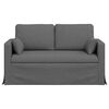 vidaXL Sofa 120cm Tamno siva Metal
