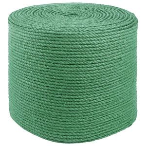 vidaXL Uže od jute Zelena 100% Juta Tossa