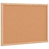 vidaXL Ploča od pluta s okvirom od punog drva borovine 40x30 cm