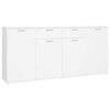 vidaXL Komoda bijela 160 x 36 x 75 cm od konstruiranog drva