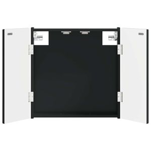 vidaXL Kabinet za mete DELFT Crna 52,5 x 10,5 x 53,5 cm