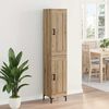 vidaXL Highboard Umjetnički hrast 34,5 x 34 x 180 cm Konstruirano drvo