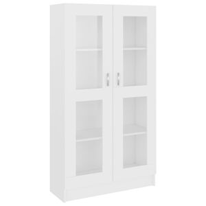 vidaXL Vitrina bijela 82,5 x 30,5 x 150 cm konstruirano drvo