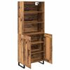 vidaXL Highboard Staro drvo 69,5 x 34 x 180 cm Konstruirano drvo