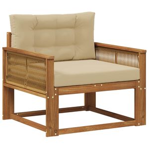 vidaXL Srednja sofa za van Prirodna