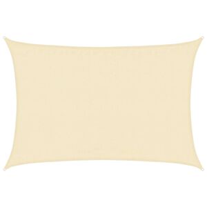 vidaXL Jedro za za&scaron;titu od sunca 160 g/m&sup2; krem 3,5 x 4,5 m HDPE