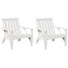 vidaXL Vrtne Adirondack stolice 2 kom bijele 75x77x77 cm od borovine