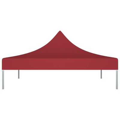 vidaXL Krov za šator za zabave 3 x 3 m bordo 270 g/m²