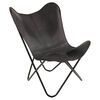 Lesli Living leptir-stolica Buffalo 75 x 75 x 87 cm crna