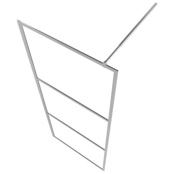 vidaXL Pregrada za tu&scaron;iranje s cijelim mutnim staklom ESG 90 x 195 cm