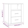 vidaXL Noćni ormarić Siva boja betona 50x36x60cm od konstruiranog drva