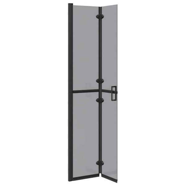 vidaXL Walk-In zid za tuširanje Crna 90 x 6.5 x 190 cm