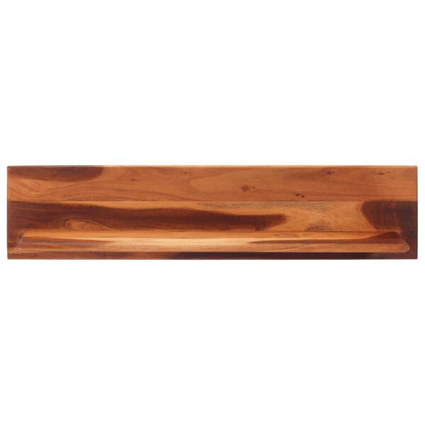 vidaXL Zidne police 2 kom 112 x 20 x 26 cm od masivnog bagremovog drva