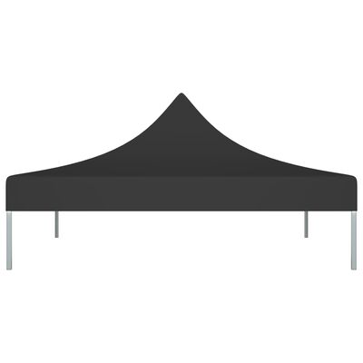 vidaXL Krov za šator za zabave 3 x 3 m crni 270 g/m²