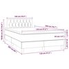 vidaXL Krevet box spring s madracem LED plavi 120 x 200 cm od tkanine