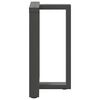 vidaXL Noge za blagovaonski stol T-oblika 2 kom antracit 60x35x(72-73) cm čelik