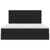 vidaXL Krevet s od storage s madracem Crna 200 x 200 cm Lažna koža
