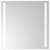 vidaXL LED kupaonsko ogledalo s ogledalom *Transparent*an 40 x 40 cm