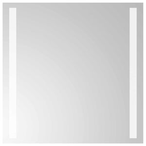 vidaXL LED kupaonsko ogledalo s ogledalom *Transparent*an 40 x 40 cm