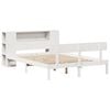 vidaXL Krevet s regalom z knjige bez madraca bijeli 160x200cm borovina