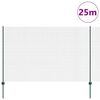vidaXL Ograda s postovima Zelena 1,6 x 25 m Čelik i PVC