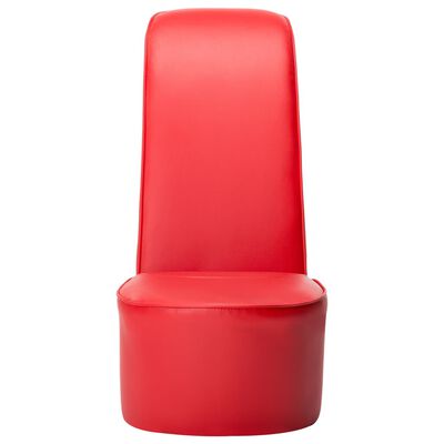 vidaXL Stolica u obliku visoke pete od umjetne kože crvena